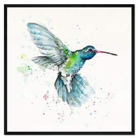 Gerahmter Kunstdruck Aufgeregter Kolibri