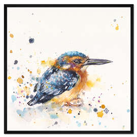 Gerahmter Kunstdruck Eisvögelchen