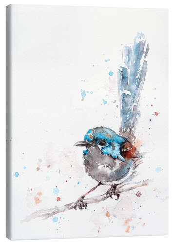 Stampa su tela Mischief In The Making (Fairy Wren)