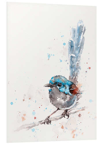 Foam board print Mischief In The Making (Fairy Wren)