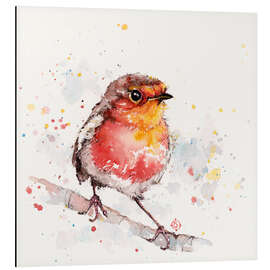 Magnettafel Abenteuerlustiges Rotkehlchen