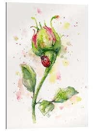 Gallery print Ladybug Lane (ladybird on rose)