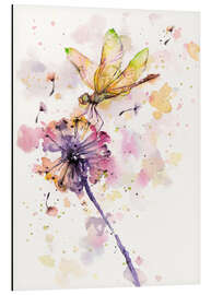 Magnettafel Libelle und Löwenzahn