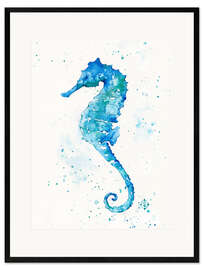 Ingelijste kunstdruk Sailing Along (Seahorse)