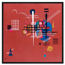 Gerahmter Kunstdruck Dumpfes Rot