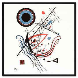 Gerahmter Kunstdruck Lithographie blau