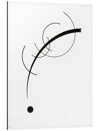 Obraz na aluminium  Free Curve to the Point - Accompanying Sound of Geometric Curves - Wassily Kandinsky