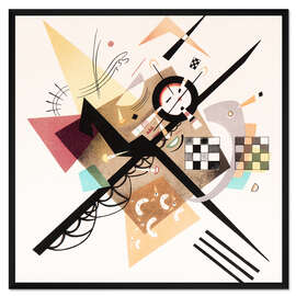 Gerahmter Kunstdruck Entwurf zu 'Auf Weiss II'