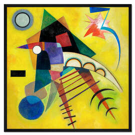 Gerahmter Kunstdruck Weißer Punkt