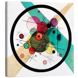 Lærredsbillede  Circles in a circle - Wassily Kandinsky
