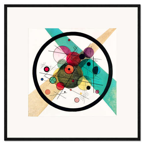 Framed art print Circles in a Circle