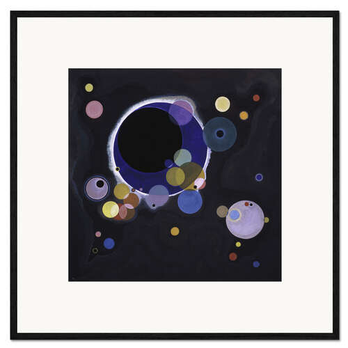 Impression artistique encadrée Cercles