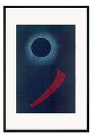 Gerahmter Kunstdruck Grau mit Schwarz