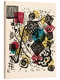 Quadro de madeira Small Worlds V