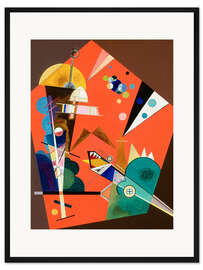 Gerahmter Kunstdruck Die Spannung in Rot