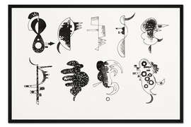 Gerahmter Kunstdruck Zeichnung zu Chacun pour soi