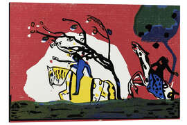 Magnettafel Zwei Reiter vor Rot