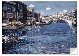 Selvklæbende plakat Daughter Venice 4, Ponte Rialto