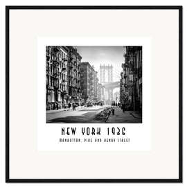 Framed art print Historical New York, Pike and Henry Street