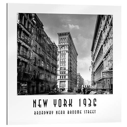 Gallery print Historical New York, Broadway and Broome Street