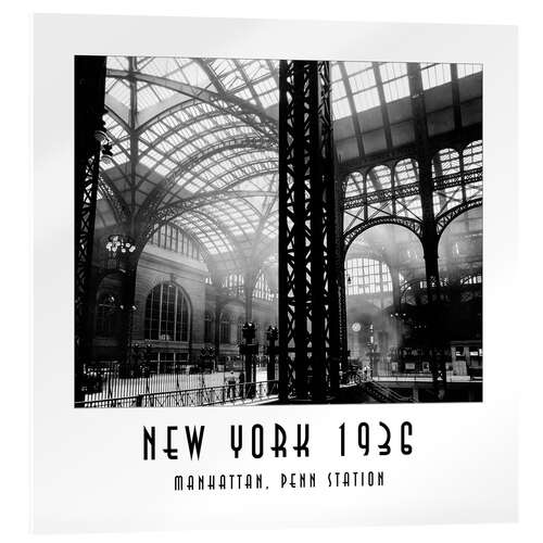 Acrylglasbild Historisches New York, Manhattan, Penn Station