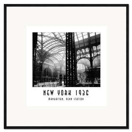 Gerahmter Kunstdruck Historisches New York, Manhattan, Penn Station