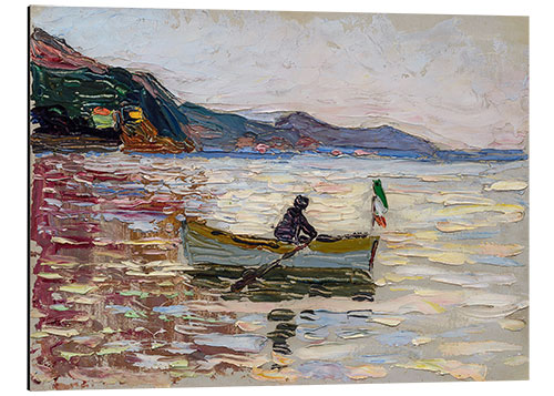 Aluminium print Rapallo, boat in the sea