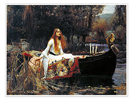 Veggbilde  The Lady of Shalott - John William Waterhouse