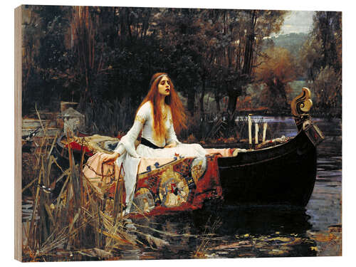 Wood print The Lady of Shalott