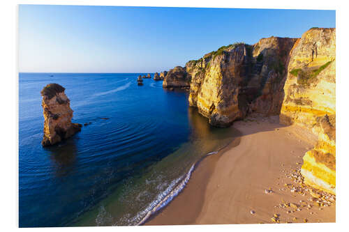 Hartschaumbild Strand Praia da Dona Ana bei Lagos an der Algarve