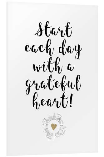 PVC-taulu Grateful heart