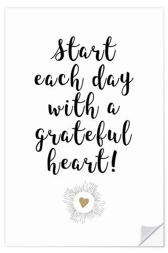 Wandsticker Grateful Heart