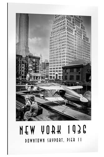 Gallery Print Historisches New York, Downtown Skyport, Pier 11