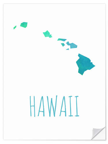 Selvklæbende plakat Hawaii