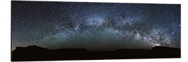 Aluminium print Panoramic of the Milky Way arch, United States