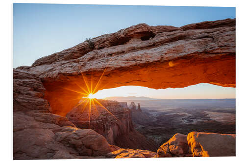 Tableau en PVC Lever du soleil à Mesa Arch, USA