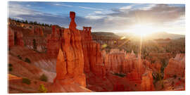 Acrylic print Thor&#039;s hammer at sunrise, Bryce Canyon, Utah, USA