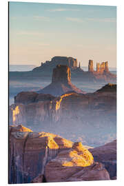 Alubild Hunts Mesa Sonnenaufgang, Monument Valley Tribal Park, Arizona, USA