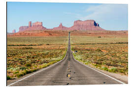 Magnettafel US Route 163, die zu dem Monument Valley führt, Arizona, USA