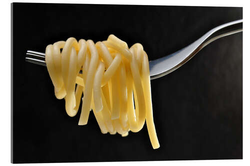 Acrylglasbild Spaghetti auf einer Gabel