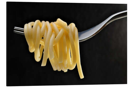 Tableau en aluminium Spaghettis sur une fourchette