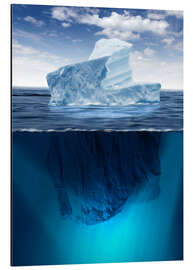 Aluminium print Iceberg in the ocean