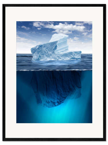Framed art print Iceberg in the Ocean