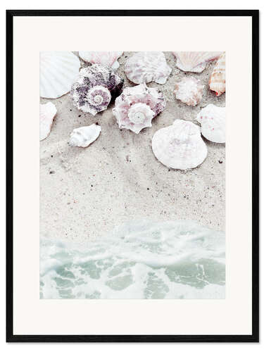 Kehystetty taidepainatus Sea Beach with Shells