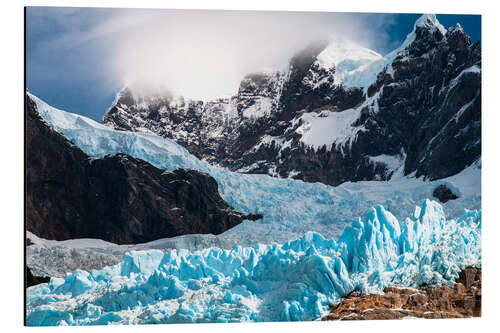 Aluminium print Glacier Serrano, Chile