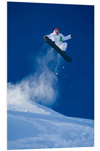 Hartschaumbild Snowboarden