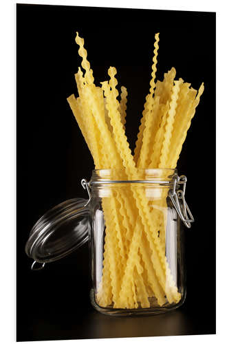 PVC-taulu Mafaldi pasta in a glass jar