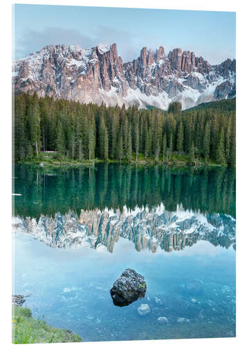 Acrylic print Karersee (Lago di Carezza)