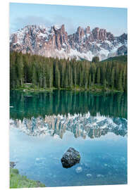 Foam board print Karersee (Lago di Carezza)