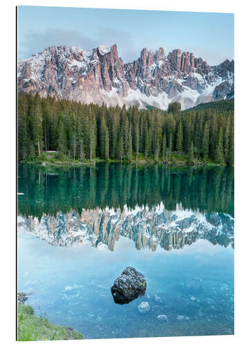 Quadro em plexi-alumínio Lago di Carezza